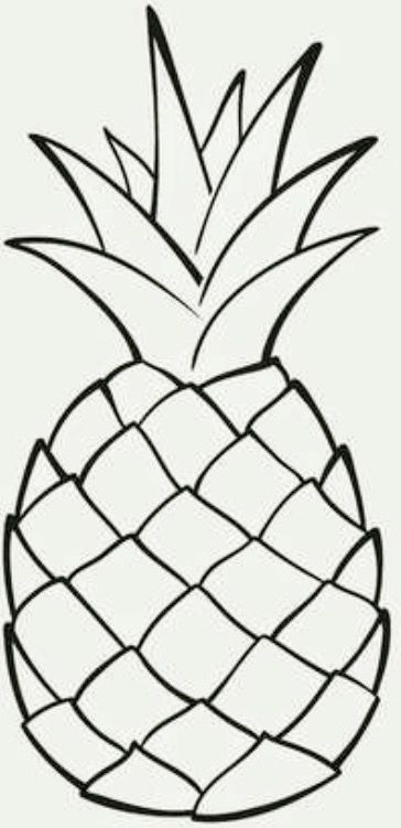 How To Draw A Pineapple, Easy Pineapple Drawing, Pineapple Drawing Simple, Simple Pineapple Drawing, Pinapple Drawings Easy Cute, Pinapple Drawings Pencil, Ajith Love Image, Pineapple Sketch Easy, Hawaii Drawing