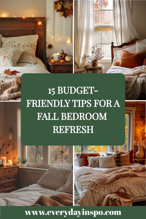 Get a cozy Fall bedroom refresh in hand thanks to these budget-oriented tips and ideas. Layered Bedding, Fall Bedroom Ideas, Cozy Fall Bedroom, Fall Bedding, Fall Bedroom, Cozy Throw Blanket, Bedroom Refresh, Cozy Throws, First Apartment