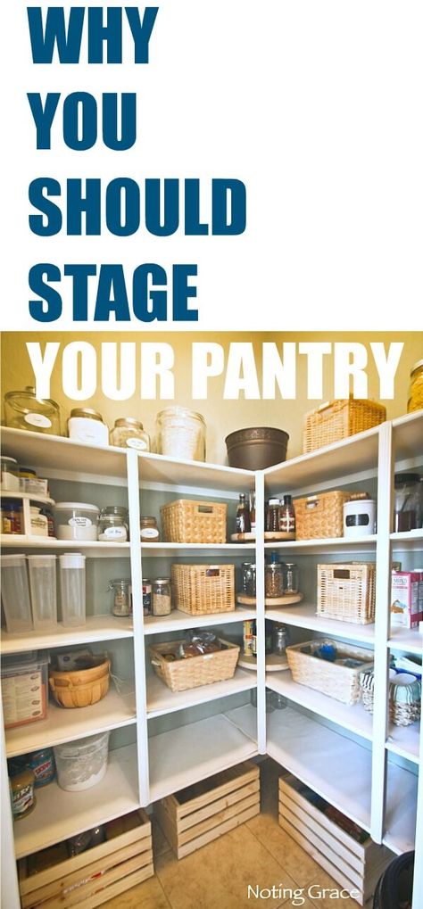 Why you should Stage a Pantry when selling your home and tips on how to do it! Staging Business, Selling Ideas, House Tips, Home Staging Tips, Cheap Houses, Selling Tips, Decorating Advice, Selling Your Home, Sell Your House Fast