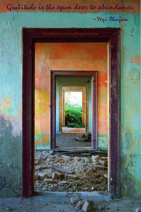 grateful for gratitude Open Door Photography, Door Photography, Garage Door Types, Door Picture, Peeling Paint, Open Door, Old Door, Old Doors, Beautiful Doors