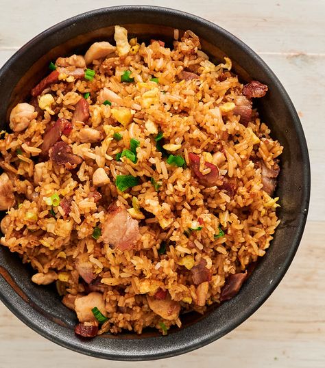 special fried rice - house fried rice - glebe kitchen House Fried Rice, Special Fried Rice Recipe, Char Siu Chicken, Special Fried Rice, Fried Rice Dishes, Garlic Fried Rice, Stir Fry Rice, Chinese Takeaway, Char Siu