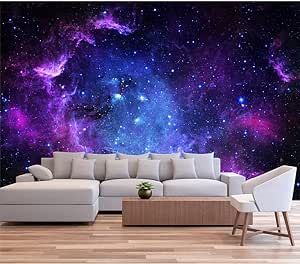 LILOKKO Custom Starry Sky Murals for Walls Large Galaxy Peel and Stick Wallpaper for Living Room Bedroom Dining Room Wall Murals Wallpaper For Living Room, Kitchens Luxury, Dining Room Wall, Wall Stickers Bedroom, Wallpaper Living Room, Wallpaper Bedroom, Dining Room Walls, Wall Treatments, Starry Sky