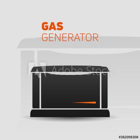 Gas generator illustration template. Easy to edit and change colors. - Buy this stock vector and explore similar vectors at Adobe Stock | Adobe Stock Illustration Template, Gas Generator, Adobe Stock, Color Change, Stock Vector, Stock Photos, Color