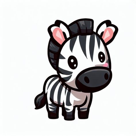 Cute zebra Zebra Drawing Easy, Zebra Doodle, Cute Zebra Cartoon, Baby Zebra Drawing, Zebra Tattoos, Zebra Clipart, Zebra Cartoon, Zebra Drawing, 14th Birthday Party Ideas