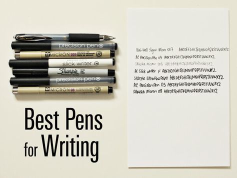 Best Pens For Writing, Nice Pens, Journal Pens, Pens Writing, Hand Printing, Best Pens, Calligraphy Letters, Writing Pens, Journals & Planners