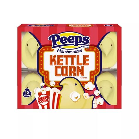 Trending Snacks, Peeps Flavors, Kettle Corn Popcorn, Peeps Marshmallow, Peeps Candy, Flavored Marshmallows, Peeps Easter, Marshmallow Peeps, Cotton Candy Flavoring