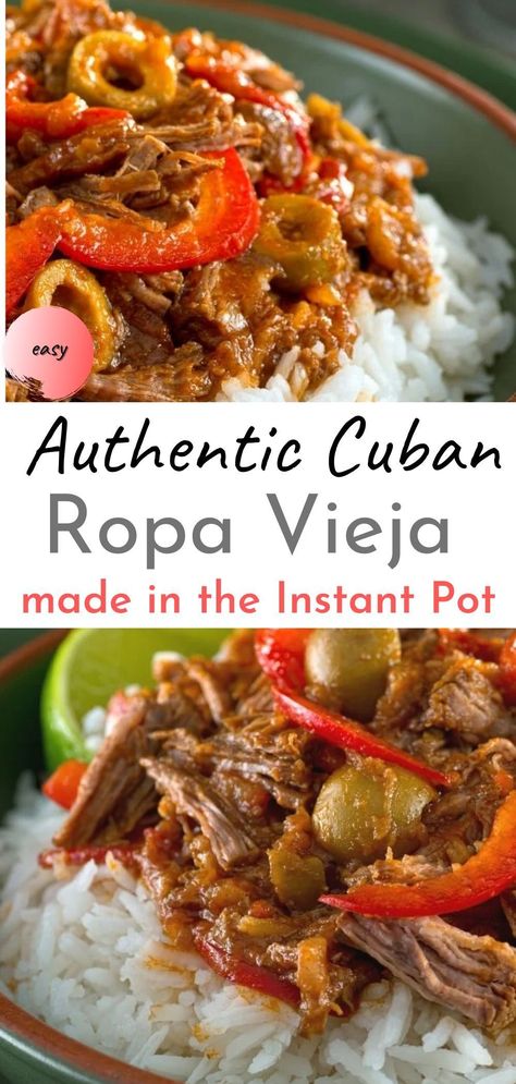 Try my quick and easy Instant Pot Version of an authentic Cuban recipe for Ropa Vieja with tender beef braised in a rich tomato base with onions, peppers, olives, raisins and capers. Tastes best served with plantains and rice. Dairy-free, low carb & Gluten-free Cuban Ropa Vieja, Cuban Dishes, Cuban Cuisine, Cuban Food, Shredded Beef, Cuban Recipes, Instant Pot Dinner Recipes, Paleo Dinner, Dishwasher Detergent