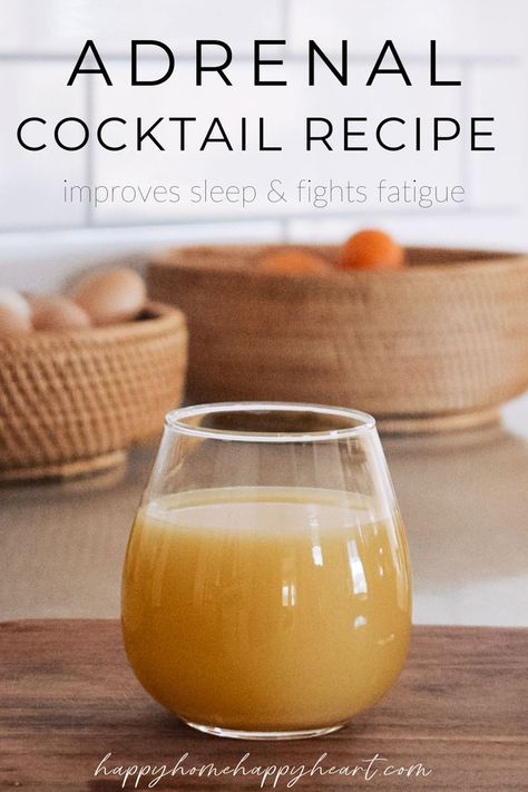 Adrenal Cocktail Recipe, Adrenal Cocktail, Adrenal Fatigue Symptoms, Fatigue Symptoms, Adrenal Support, Adrenal Health, Adrenal Glands, Natural Drinks, Healthy Drinks Recipes