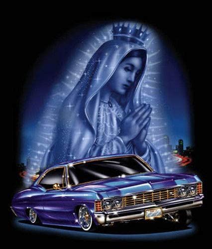 Amazon.com: Hotstuff Virgin City Mary Lady of Guadalupe Blessing Poster Print Lowrider Car Urban City Choose Size (16"x20"): Posters & Prints City Art Print, Lady Of Guadalupe, Lowrider, City Art, Art Poster, Poster Print, Art Print, Art