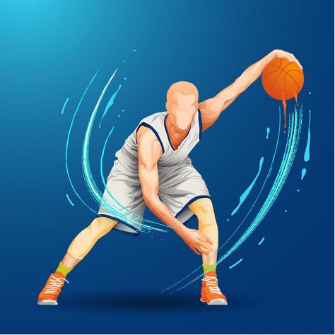 Basketball Dribble, Man Full Body, Cricket Games, Basketball Party, Space Illustration, Sports Coach, Sport Illustration, Sport Player, Cartoon Boy