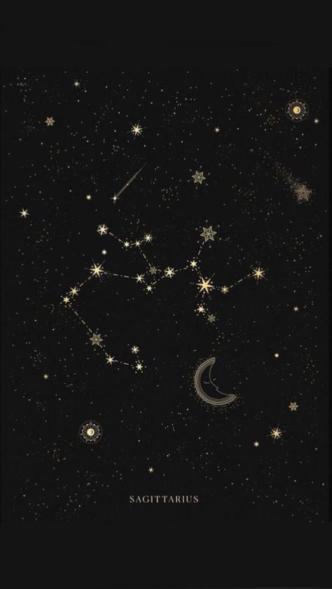 Saggitarius Constellation Aesthetic, Sagittarius Constellation Wallpaper, Sagittarius Star Constellation, Sagittarius Wallpaper, Zodiac Wallpaper, Sagittarius Personality, Sagittarius Constellation, Scared To Love, You Are My Moon