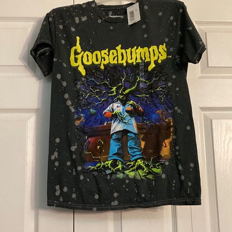 Brand New, Never Worn W/Tag Goosebumps Shirt, The Basement, New Outfits, Basement, Black Shirt, Womens Tops, Tops & Tees, Brand New, Grey