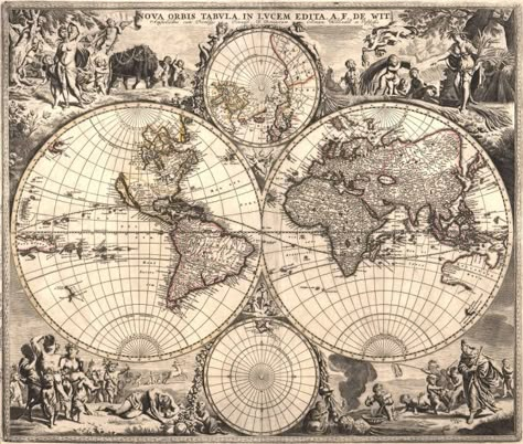 CONTENTdm Cartography Aesthetic, Cool World Map, World History Map, World Map Photo, Ancient World Maps, Maps Aesthetic, Gas Mask Art, Antique World Map, Vintage Png