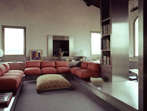 LAUsNOTEbook: Altana Palazzo Pucci, Florence 1971 | Gae Aulenti Homes In Italy, Gae Aulenti, Hygge Living, Cosy Interior, Interior Design Images, Italian Interior Design, Italian Interior, Retro Interior, Vintage Interiors