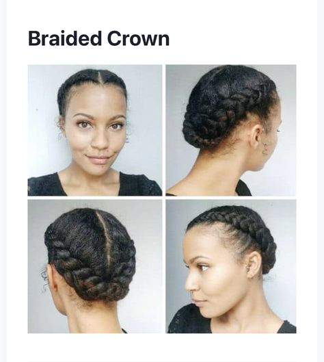 Braided crown Protective Styles For Black Women, Easy Trendy Hairstyles, Styles For Black Women, Braided Crown, Braided Crown Hairstyles, Beach Hairstyles Medium, Braided Cornrow Hairstyles, Pelo Afro, Pool Hairstyles