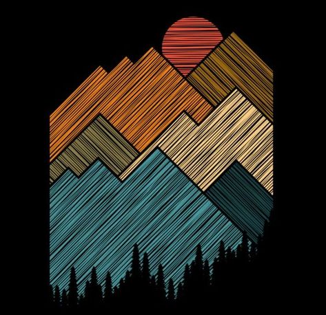 Explore More by jun21 T shirt #tshirt t-shirt #t_shirt t shirts #tshirts t-shirts #t_shirts T shirt design #tshirtdesign T-shirt designs #t_shirtdesign T shirts designs #tshirtsdesigns 3.274 Mountain Line Art, Denim Painting, Summer Artwork, Artwork Landscape, Mountain Drawing, Summer Designs, Illustration Simple, Shirt Inspiration, Illustrated Art