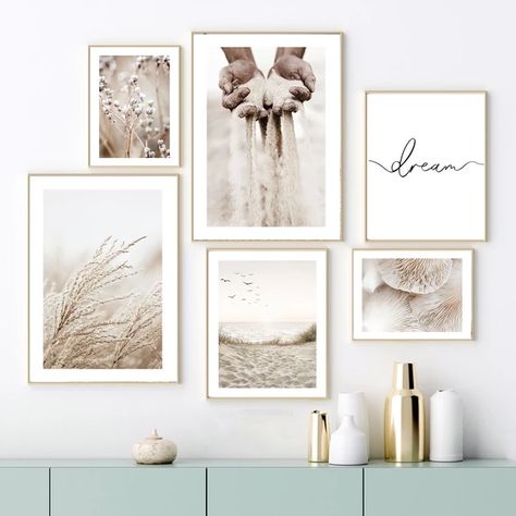 Sand Wall, Photowall Ideas, Modern Gallery Wall, Botanical Art Prints, Nordic Poster, Nordic Art, Art Canvas Painting, Etsy Printable Art, Wall Art Canvas Painting