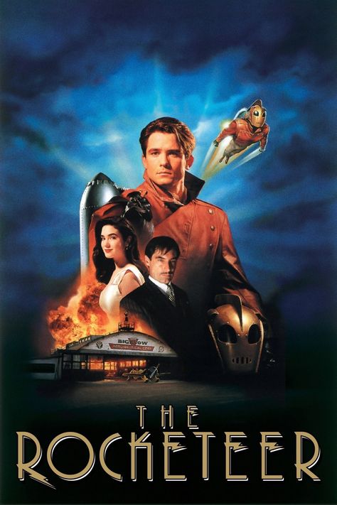 The Rocketeer Rocketeer Movie, Billy Campbell, The Rocketeer, Disney Gif, Film Disney, 90s Movies, Walt Disney Pictures, Jennifer Connelly, Disney Pictures