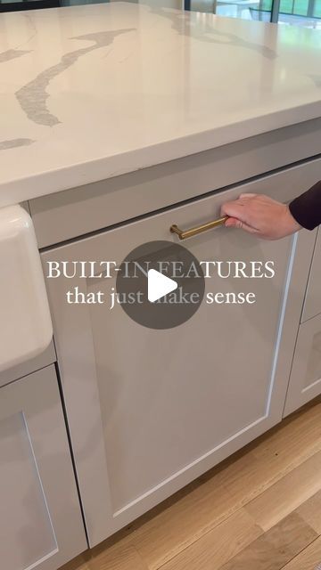 Pike Properties on Instagram: "Built-in Features at 407 Hunter 🧑‍🍳  * Built-in Pantry * Refrigerator & Freezer * Microwave * Utensils Drawer * Dishwasher * And More!   #pikeproperties 🛠️ @pikeproperties" Kitchen Island Fridge Drawer, Built In Kitchen Appliances Layout, Fridge Area Ideas, Built In Upright Freezer, Built In Kitchen Organization Ideas, Tower Kitchen Cabinet, Kitchens With Built In Refrigerator, Refrigerator Drawers In Kitchen, Fridge Drawers In Island