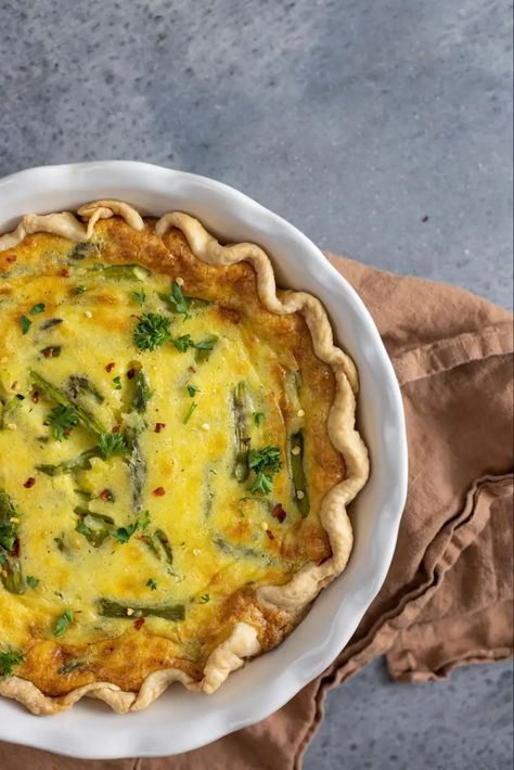 Asparagus Quiche Recipes, Magnolia Table Recipes, Joanna Gaines Recipes, Take A Meal, Asparagus Quiche, Magnolia Table, Breakfast Quiche, Savory Pastry, Quiche Recipe