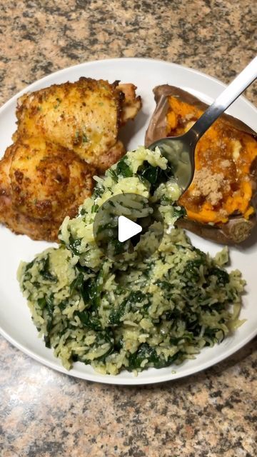 Carman Wilken on Instagram: "If you need an amazing side dish, try this Garlic Butter Spinach and Rice! It’s sooooo good! #garlicbutter #spinach #rice #sidedish #easyrecipe #yum #dinner" Garlic Butter Rice With Spinach, Spinach Rice Recipe Easy, Rice Spinach Recipe, Canned Spinach Recipes Easy, Spinach And Rice Recipes, Spinach Recipes Side, Garlic Butter Spinach, Carman Wilken, Spinach Dinner