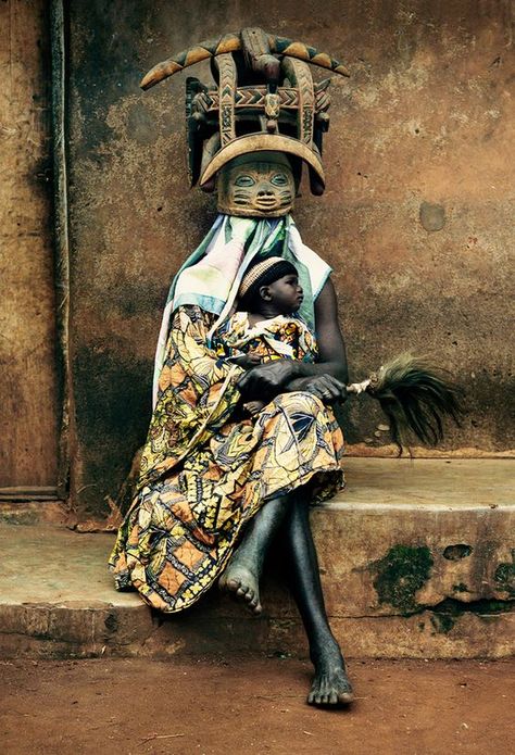 Yoruba Religion masquerades connected with ancestor reverence. Afrique Art, Diesel Punk, Afrikaanse Kunst, Art Premier, African People, African Pattern, African Masks, African History, African Culture