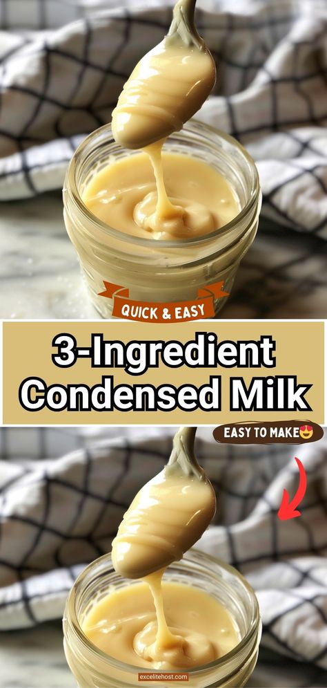 Unsweetened Condensed Milk Recipe, Sweet Condensed Milk Recipe Ideas, Homemade Condensed Milk Recipes, Home Made Condensed Milk Recipes, Homemade Sweetened Condensed Milk Recipe, Diy Condensed Milk, Condensed Milk Recipes Easy, Unsweetened Condensed Milk, Sugar Free Condensed Milk