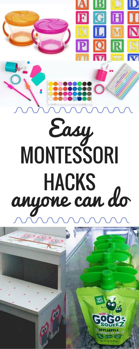 These Montessori hacks are super easy and really doable. Every toddler parent should try these ideas at home! Teach your toddler to be more independent and self-confident with these simple Montessori-based tricks. Montessori Hacks, Parenting Hacks Toddlers, Be More Independent, Montessori Parenting, Montessori Ideas, Montessori Education, Home Daycare, Montessori Baby, Toddler Snacks