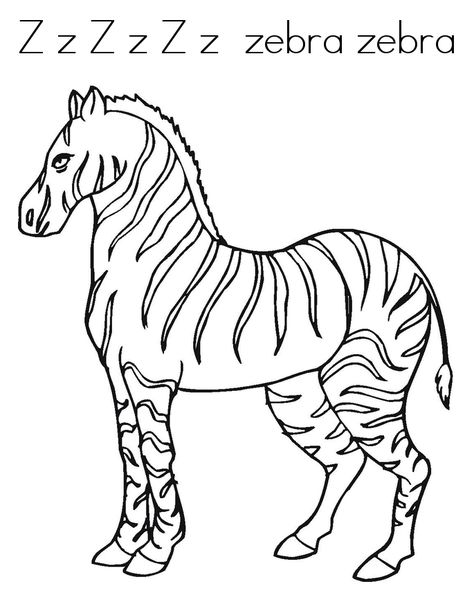 Free Printable Zebra Coloring Pages For Kids Zebra Coloring Pages, Zebra Clipart, Zebra Drawing, Train Coloring Pages, Free Kids Coloring Pages, Animal Templates, Easy Coloring Pages, Flower Coloring Pages, Free Printable Coloring