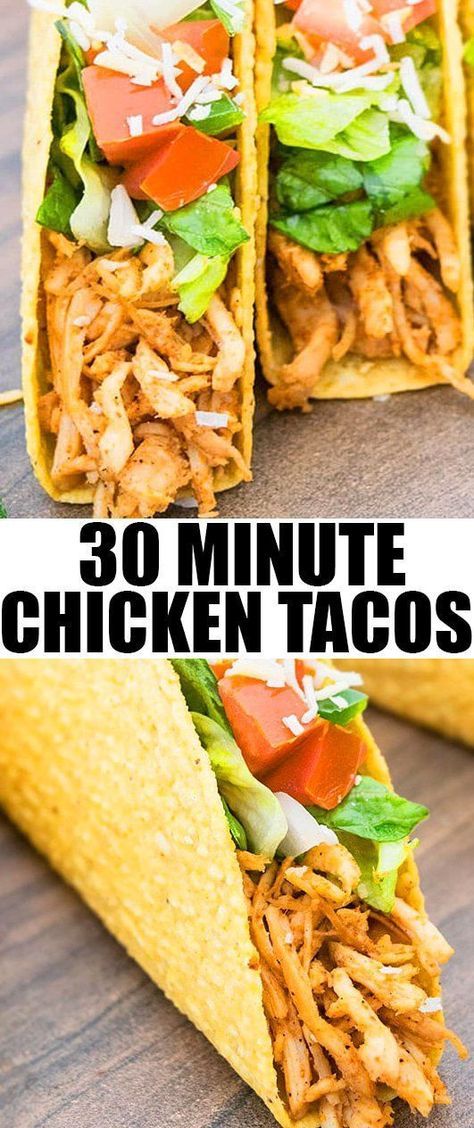 Oven Chicken Tacos, Chicken Tacos Oven, Simple Chicken Tacos, Easy Shredded Chicken Tacos, Shredded Chicken Tacos Recipe, Mexican Chicken Tacos, Chicken Tacos Recipe Easy, Chicken Oven, Chicken Tacos Recipe