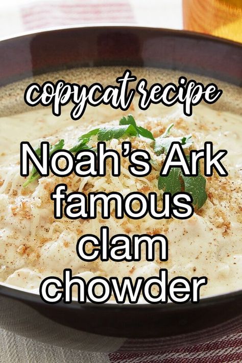 Copycat Noah's Ark Famous Clam Chowder | CDKitchen.com Easy Clam Chowder Recipe Crock Pots, Noahs Ark Clam Chowder Recipe, Clam Chowder Recipe Crock Pot, Homemade Clam Chowder, Potatoes Soup, Clam Chowder Soup, Creamy Wild Rice Soup, Clam Chowder Recipe, Sauteed Onions