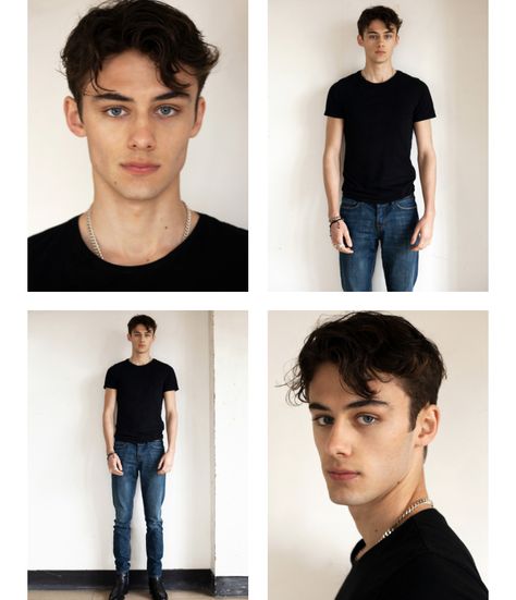 Polaroid Fashion, Famous Male Models, Model Polaroids, William Franklyn Miller, Model Headshots, Male Pose Reference, Male Models Poses, Model Profiles, Boy Models