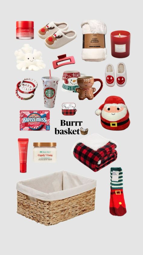 Xmas Gift Baskets, Girly Christmas Gifts, Making A Gift Basket, Fall Gift Baskets, Cute Christmas Ideas, Big Little Basket, Homemade Gift Baskets, Hamper Gift Basket, Happy Christmas Day