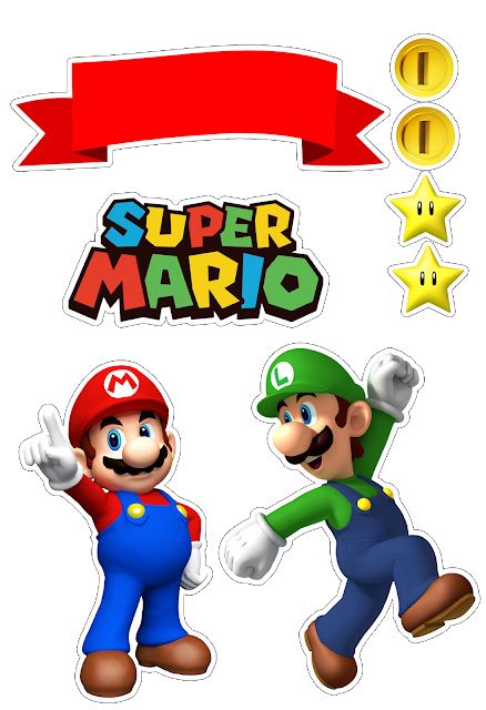 Super Mario Bros: Toppers para Tartas, Tortas, Pasteles, Bizcochos o Cakes para Imprimir Gratis. Super Mario Free, Bolo Do Mario, Super Mario Bros Party Ideas, Bolo Super Mario, Mario Birthday Cake, Mario Bros Cake, Mario Y Luigi, Super Mario Cake, Super Mario Bros Birthday Party