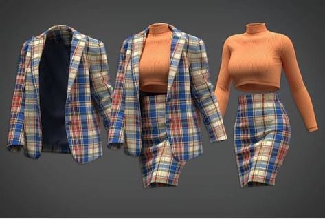 I will create 3d clothing for your product, modeling, texturing, and rendering Clo 3d Fashion, 3d Fashion Design, Fashion Design Software, Clo 3d, 3d Clothing, Fashion Design Books, Elegant Summer Dresses, Blazer And Skirt Set, Fashion Sketches Dresses