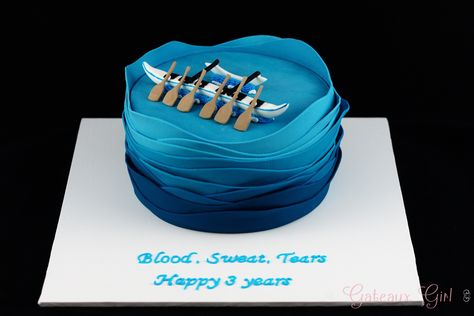 Outrigger canoe cake Canoe Cake, Nautical Cake, Outrigger Canoe, Special Cakes, Special Cake, Happy Year, Cake Inspiration, First Birthdays, Birthday Cake