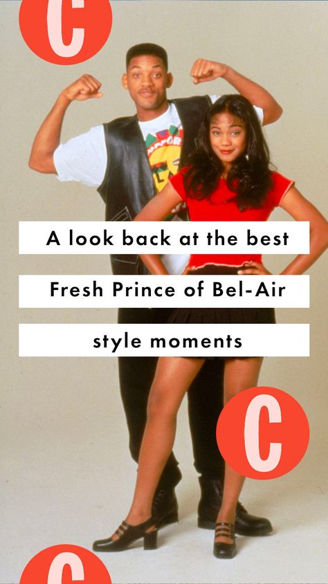 ICYMI, The Fresh Prince of Bel-Air has gotten a brand spanking new reboot. Yep, the famous 90s sitcom starring Will Smith gets revisited in 2022. The new series, simply titled Bel-Air, was released on Valentine's Day. In honour of the show's reboot, Cosmo takes a look back at the best fashion moments from the original 90s series. Fresh Prince Outfits Will Smith, Fresh Prince Of Bel Air Fashion, Fresh Prince Of Bel Air Outfits, Fresh Prince Outfits, 90s Series, Country Club Outfit, Prince Clothes, 90s Sitcoms, Eccentric Style