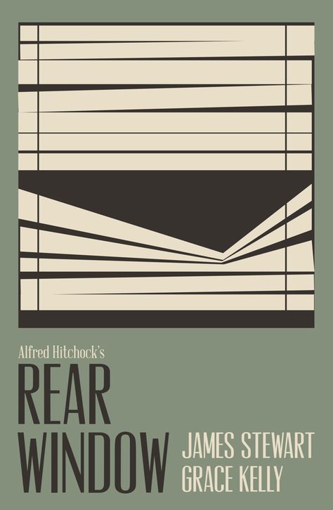 Rear Window Poster, 200 Movies, Rear Window Movie, Rear Window 1954, Window Poster, Hitchcock Film, Film Poster Design, Minimal Movie Posters, Beautiful Books