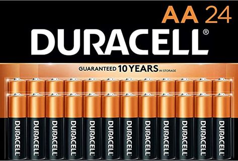 Amazon.com: Duracell - CopperTop AA Alkaline Batteries - long lasting, all-purpose Double A battery for household and business - 24 Count College Gift Baskets, Duracell Battery, Game Prizes, Reclaimed Pallets, Mini Farm, Jimbaran, Game Controllers, College Gifts, Remote Controls