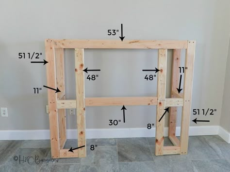 build a faux fireplace surround, add an electric insert for instant cozy ambiance! Upgrade your home with a DIY fireplace mantle. Tutorial, video and plans to build a faux fireplace #fireplace #fireplacesurround #woodworkingplans Fireplace With Electric Insert, Fireplace Surround Diy, Craftsman Style Fireplace, Diy Fireplace Mantle, Faux Fireplace Mantels, Diy Fireplace Makeover, Fake Fireplace, Fireplace Fronts, Fireplace Frame