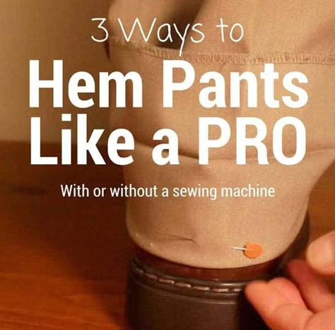 1000 Lifehacks, Hem Pants, Beginner Sewing Projects Easy, Techniques Couture, Leftover Fabric, How To Hem Pants, Sewing Projects For Beginners, Sewing Skills, Diy Couture