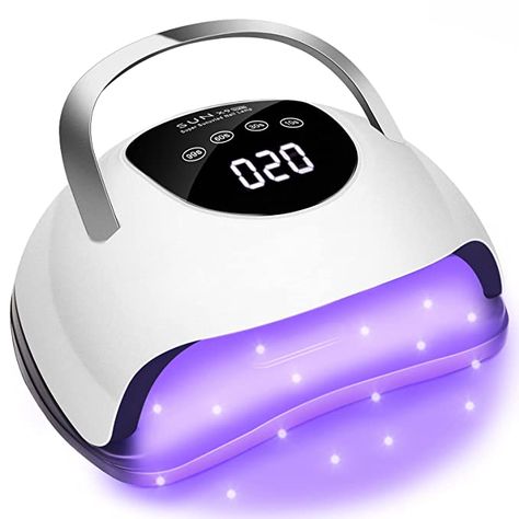 Amazon.com: Wisdompark UV LED Nail Lamp 220W, LED Lamp for Gel Nails Fast Curing Nail Dryer with 57pcs Lamp Beads 4 Timers Professional Gel UV Light for Nails Home Salon Nail Art Tools White : Beauty & Personal Care Fast Nail, Nail Equipment, Nail Dryers, Uv Nail Lamp, Led Nail Lamp, Uv Nails, Nail Dryer, Nail Lamp, Dry Nails