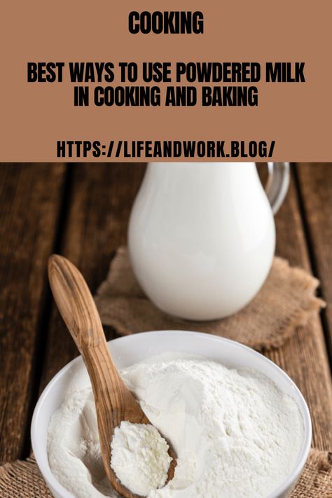 Cooking And Homemaking - The Best Ways to Use Powdered Milk in Cooking and Baking Emergency Preparedness Food, Cooking Substitutions, Homemade Pantry, Brunch Bread, Baking Substitutes, Easy Ice Cream, Dinner On A Budget, Cooking Homemade, Powder Recipe