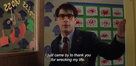 Rushmore Rushmore Movie, Comedy Drama Movies, The Wombats, Wes Anderson Movies, Wes Anderson Films, I Love Cinema, Movie Lines, Film Quotes, Tv Quotes