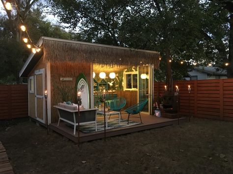 He Shed She Shed, the Ultimate Shed to Shed Competition - Tuff Shed He Shed She Shed, Party Shed, He Shed, Bbq Shed, Rustic Outdoor Decor, Tuff Shed, Outdoor Lighting Design, Diy Outdoor Lighting, Pub Sheds