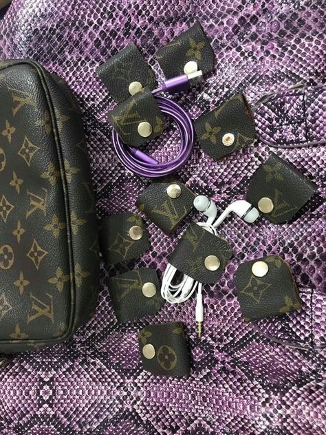 Earphones Holder, Louie Vuitton, Cord Wrap, Louis Vuitton Monogram, Branding Design, Louis Vuitton, Monogram, Trending Outfits, My Style