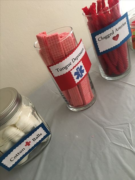 Medical Assistant Party ideas Medical School Graduation Party Ideas, Medical School Graduation Party, Doctor Graduation Party, Medical Themed Parties, Nurse Grad Parties, Nurse Graduation Party Decorations, Medical Party, Med School Graduation, Medical Graduation