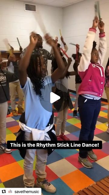 F. Willis Music on Instagram: "This! This never gets old. It blesses me to know that students and teachers have fun and enjoy music making with this resource!

I see ya bro! @teachingwithdrt 

Thank you for sharing this clip @savethemusic 🙏🏽💙
#Repost @savethemusic with @use.repost
・・・
It’s Movement Monday! Here is some inspo to get you moving this week ✨ 

Ready for the Rhythm Stick Line Dance? Check out this fun activity at our Intro to Music Grant recipient William Dean Jr. Elementary School in Lexington, MS! This song combines dance, rhythm sticks, solfege, Hip-Hop culture, and so much more. 

#earlydevelopment #Musicsaves #savethemusic #music #studentsuccess #movementmonday" Rhythm Sticks, Rhythm Activities, Math 5, Solfege, Music Making, Line Dance, See Ya, Student Success, Line Dancing