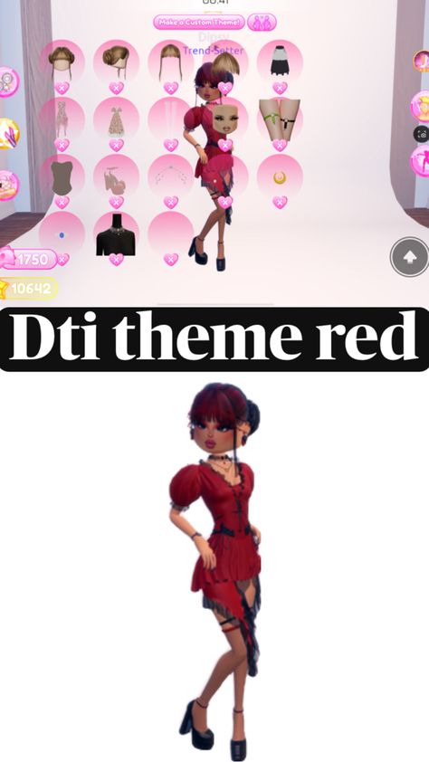 Dti Ideas, Custom Theme, Trend Setter, Dress To Impress, Red, Quick Saves