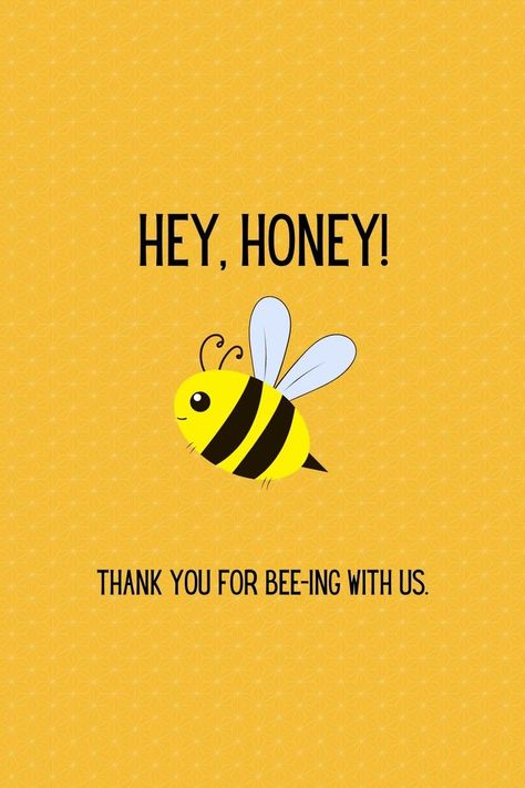 Bee Humor, Honey Quotes, French Words Quotes, Bee Puns, Bee Quotes, Bee Artwork, Chinese Lessons, Hey Honey, Hand Lettering Cards